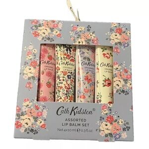 NEW Cath Kidston Clifton Mews Lip Balm Assorted Floral Gift Box Set of 4